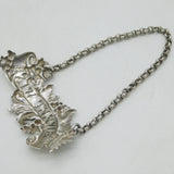 Victorian Sterling Silver 'Sweet Wine' Decanter Label Antique 1848 London