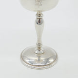 Sterling Silver Floral Pattern Wine Goblet or Chalice Vintage 1963 Birmingham