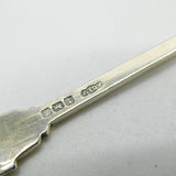 Sterling Silver Colourful Enamel Boxed Set of Teaspoons Antique 1947 Art Deco