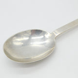 Edwardian Sterling Silver Floral Picture Back Medieval Style Spoon Antique 1909