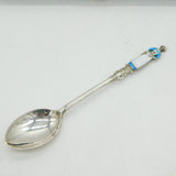 WW1 Sterling Silver Enamel Nurse Pattern Teaspoons Antique 1914 Birmingham