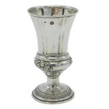 19th Century Austro-Hungarian Sterling Silver Floral Wine Goblet Antique 1833 Vienna