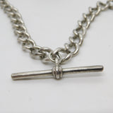 Victorian Sterling Silver Double Albert Watch Chain Antique 1898 Birmingham