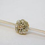 Victorian 15ct Gold 0.5ct Diamond Set Floral Cluster Brooch Antique c1890