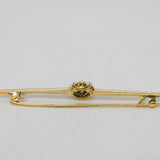 Victorian 15ct Gold 0.5ct Diamond Set Floral Cluster Brooch Antique c1890