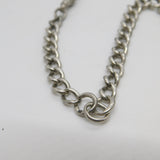 Victorian Sterling Silver Double Albert Watch Chain Antique 1898 Birmingham