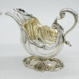 William IV Pair of Sterling Silver Rococo Sauce Boats Antique 1832 London
