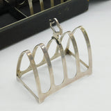 Boxed Set of Four Sterling Silver Toast Racks Antique 1938 Chester Walker & Hall