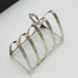 Boxed Set of Four Sterling Silver Toast Racks Antique 1938 Chester Walker & Hall