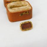 Georgian Small 15ct Yellow Gold Mourning Brooch Antique c1820