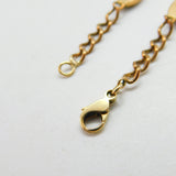 9ct Gold Curb Link Bracelet with Green Jade Panelling Vintage c1980 8.2"