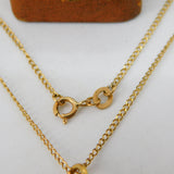 Victorian 9ct Gold Turquoise Set Lucky Shamrock Drop Necklace c1880 Antique