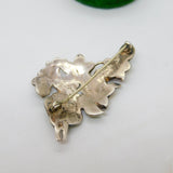 Victorian Sterling Silver Colourful Enamel Floral Pattern Brooch Antique c1900