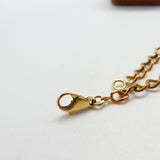 9ct Gold Curb Link Bracelet with Green Jade Panelling Vintage c1980 8.2"