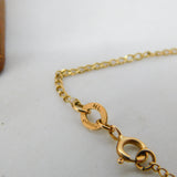 Victorian 9ct Gold Turquoise Set Lucky Shamrock Drop Necklace c1880 Antique