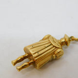 9ct Yellow Gold King Henry VIII Charm Pendant Vintage 1972 Birmingham