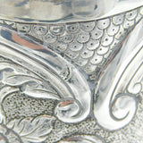 Queen Anne Britannia Standard Silver Floral Coffee Pot Antique 1712 London
