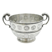 Sterling Silver Two-Handled Early Coin Set Trophy Cup Antique 1903 London
