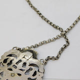 19th Century Austro-Hungarian Large Sterling Silver, Turquoise, Garnet Necklace c1860