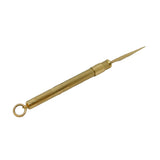 9ct Yellow Gold Engine Turned Propelling Toothpick Vintage 1975 Birmingham
