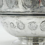 Sterling Silver Two-Handled Early Coin Set Trophy Cup Antique 1903 London