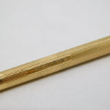 9ct Yellow Gold Engine Turned Propelling Toothpick Vintage 1975 Birmingham