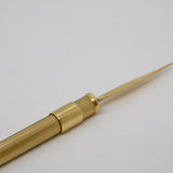 9ct Yellow Gold Engine Turned Propelling Toothpick Vintage 1975 Birmingham