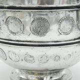 Sterling Silver Two-Handled Early Coin Set Trophy Cup Antique 1903 London