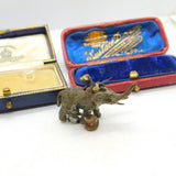 Victorian Vienna Cold Painted Bronze Boys Cleaning Elephant Sculpture Antique c1860
