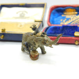 Victorian Vienna Cold Painted Bronze Boys Cleaning Elephant Sculpture Antique c1860