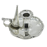 George IV Sterling Silver Floral Candle Chamberstick Antique 1826 London