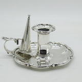 George IV Sterling Silver Floral Candle Chamberstick Antique 1826 London
