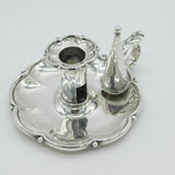 George IV Sterling Silver Floral Candle Chamberstick Antique 1826 London