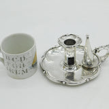 George IV Sterling Silver Floral Candle Chamberstick Antique 1826 London