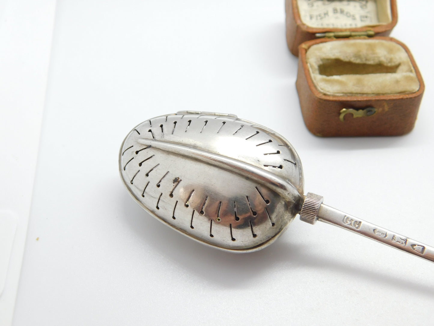 Victorian Sterling Silver 'Teaette' Tea Infuser Spoon 1892 London George Gray