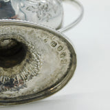 George III Sterling Silver Floral Pedestal Sauce Boat Antique 1784 London