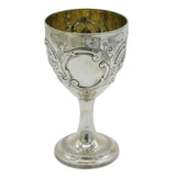 Irish George III Sterling Silver Floral Goblet Chalice Antique 1797 Dublin