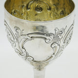 Irish George III Sterling Silver Floral Goblet Chalice Antique 1797 Dublin