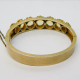 19th Century Austro-Hungarian Sterling Silver Gilt, Citrine Bangle Bracelet c1860