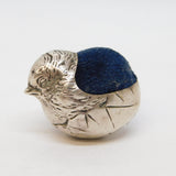 Edwardian Sterling Silver Baby Chick Pin Cushion Antique 1908 Chester S. Mordan