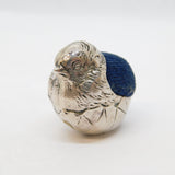 Edwardian Sterling Silver Baby Chick Pin Cushion Antique 1908 Chester S. Mordan