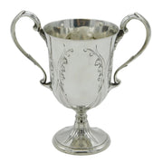 Victorian Sterling Silver Lily Pattern Loving Cup Antique 1859 London