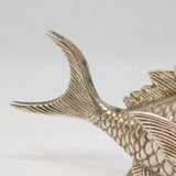 Spanish Sterling Silver Fish Form Incense Oil Burner Antique c1920 Art Deco