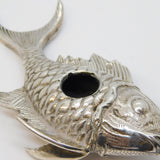 Spanish Sterling Silver Fish Form Incense Oil Burner Antique c1920 Art Deco