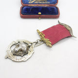 Edwardian Sterling Silver Royal Oak Lodge RAOB Masonic Medal 1908 Birmingham