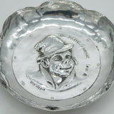 Edwardian Pair of Sterling Silver Artful Dodger, Oliver Dishes Antique 1906 Birmingham