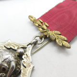 Edwardian Sterling Silver Royal Oak Lodge RAOB Masonic Medal 1908 Birmingham