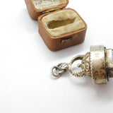 Victorian Australian Large Sterling Silver & Amazonite Seal Pendant c1890 Antique