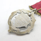 Edwardian Sterling Silver Royal Oak Lodge RAOB Masonic Medal 1908 Birmingham