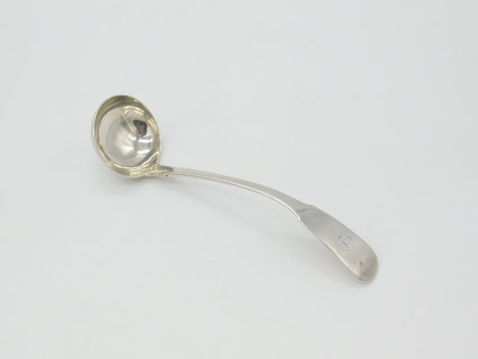 Scottish Provincial Dundee Sterling Silver Fiddle Thread Ladle c1820 Georgian